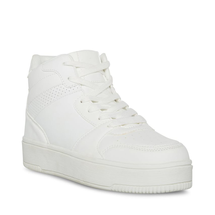 White Steve Madden Scott Women's Sneakers | PH 6415BXI